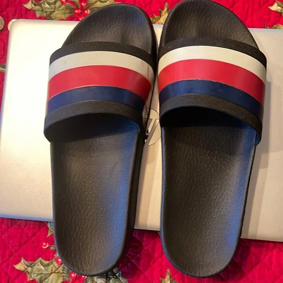 Blue, Red, White Gucci slide slide 10.5 Authentic Men main image 3